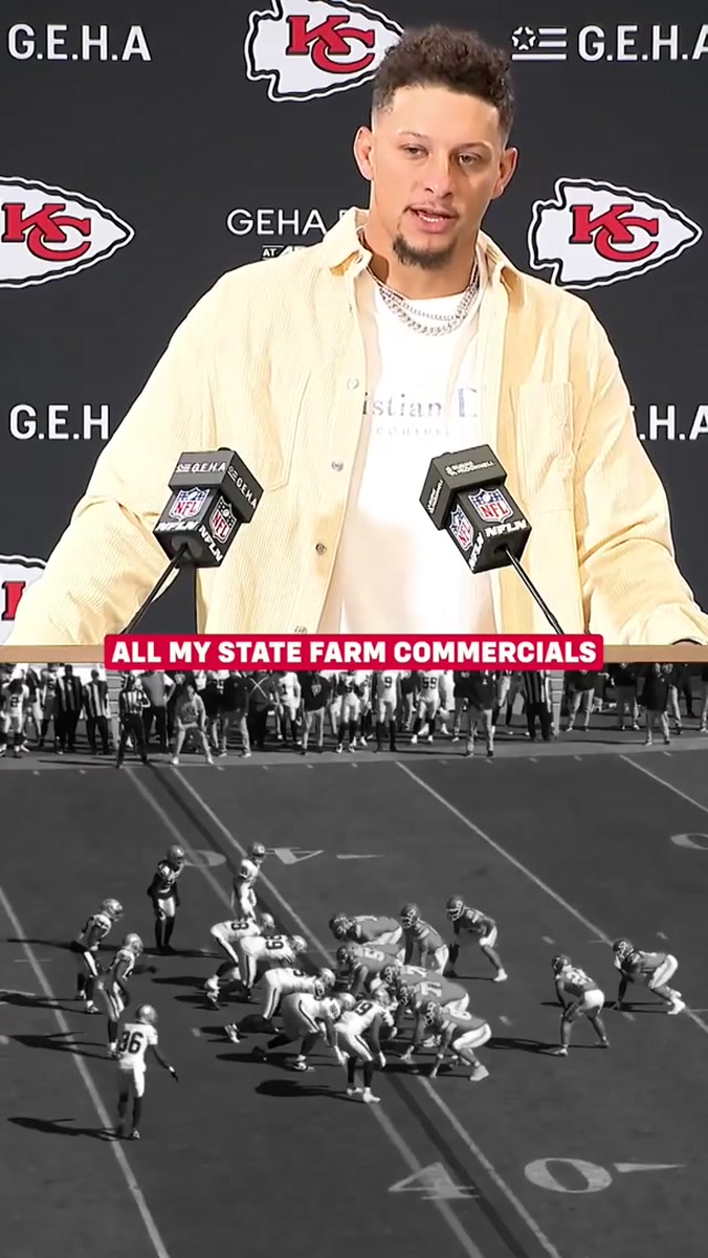 Add actor to QB1’s resume 🤣 #chiefs #patrickmahomes #actor 