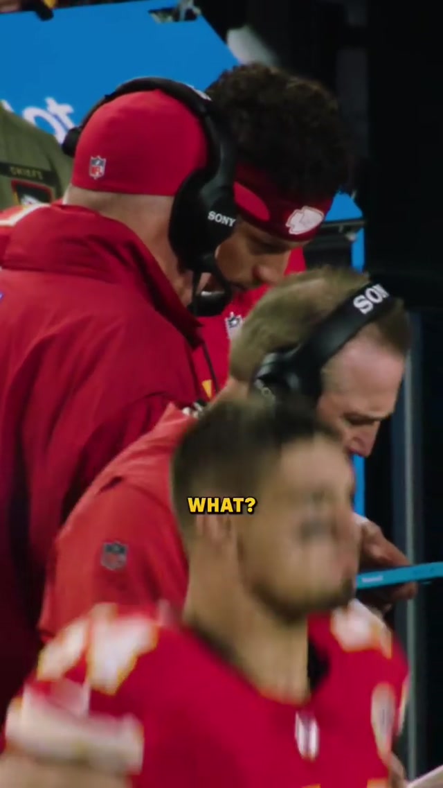 Now all we need is for Big Red to do the Chiefs wave 🤣 #patrickmahomes #celly #chiefswave #micdup