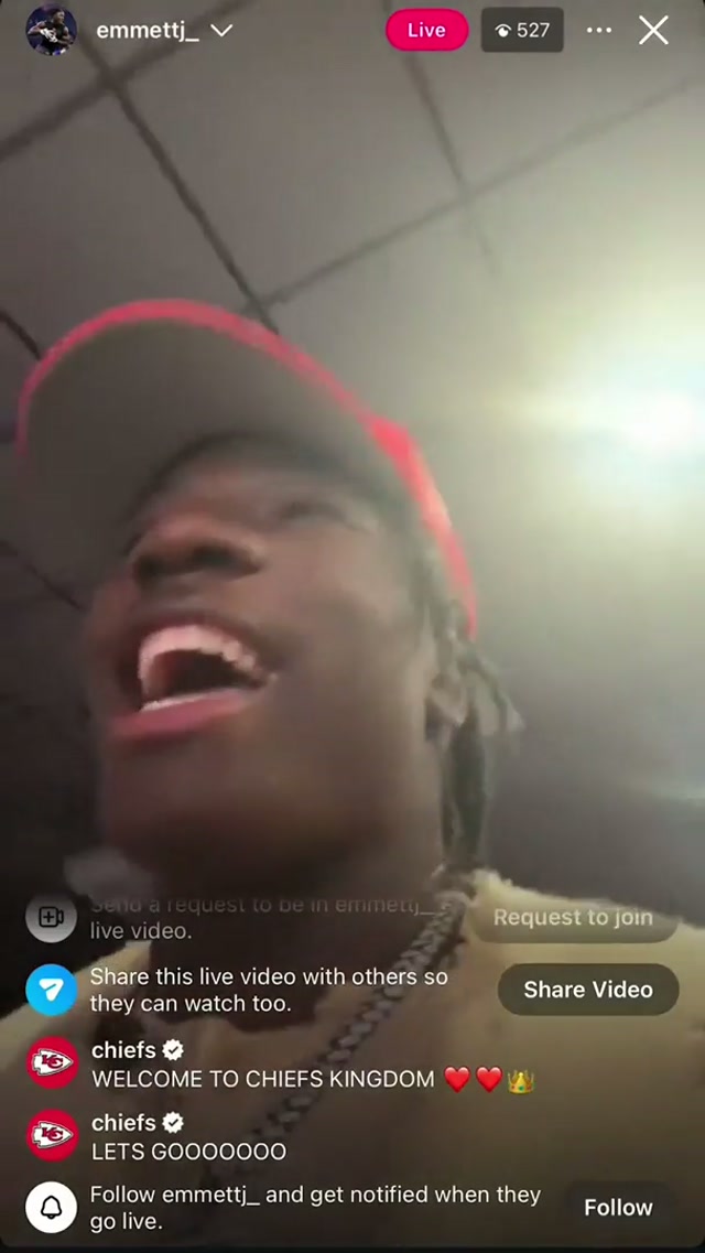 Had to hop in the live 🎥 #chiefs #nfldraft #kansascitychiefs 