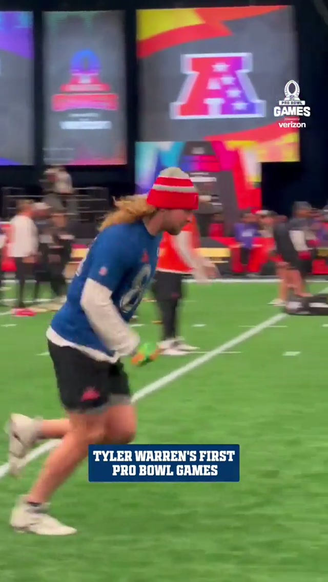 the rookie’s first pro bowl. 🥹 #colts #nfl #probowl #tylerwarren #first