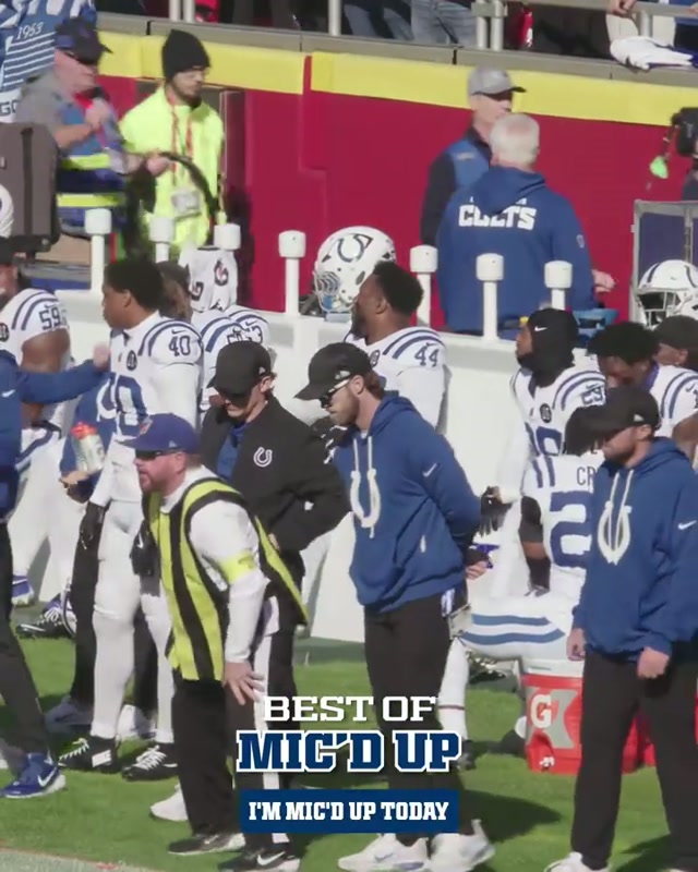 we be on the mic. 🎤 #colts #nfl #football #micdup #best   