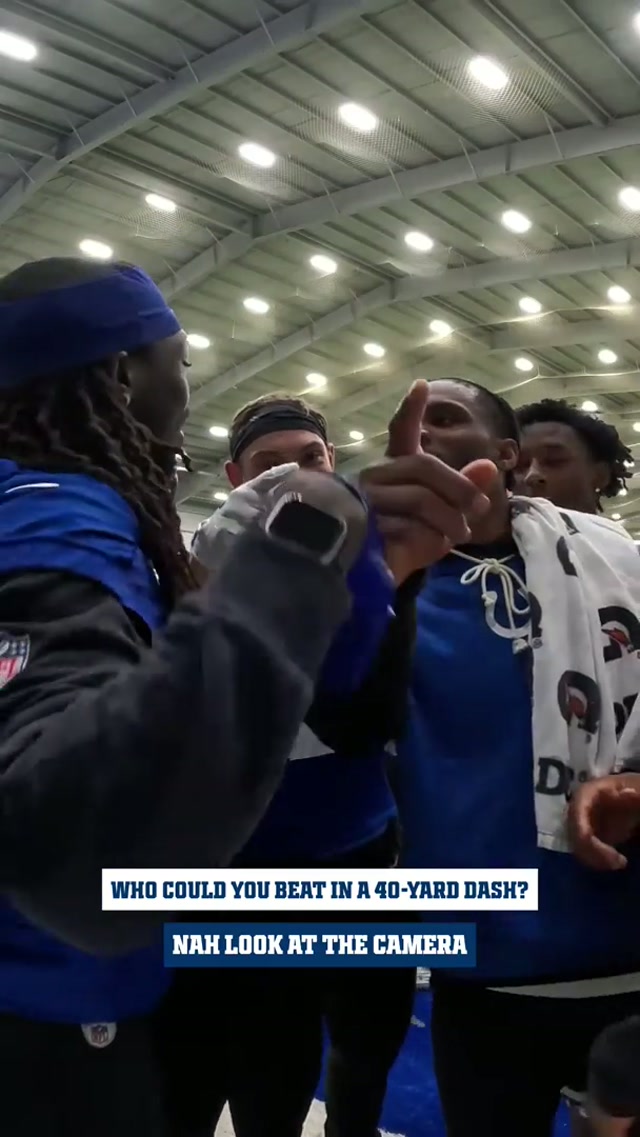 ok so… who’s the fastest?! #colts #combine #40yarddash #speed 