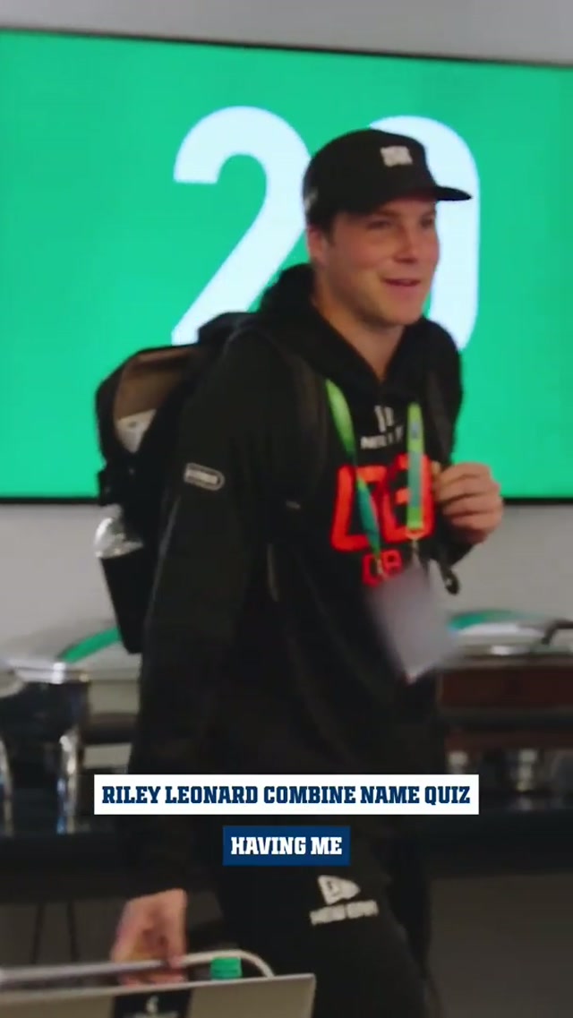 Riley came ready.🤝 #colts #nfl #combine #names #quiz 