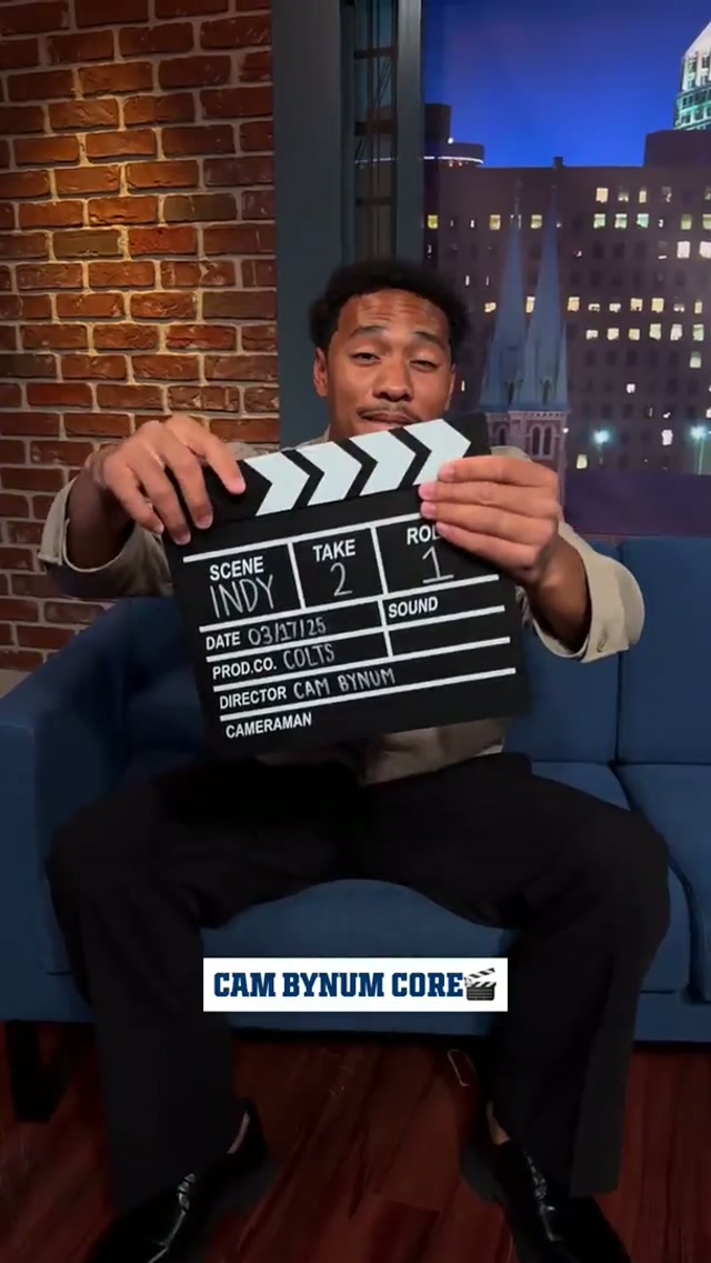 Cam “BEEZY” Bynum. 🎬 #colts #nfl #cambynum #movie #core 