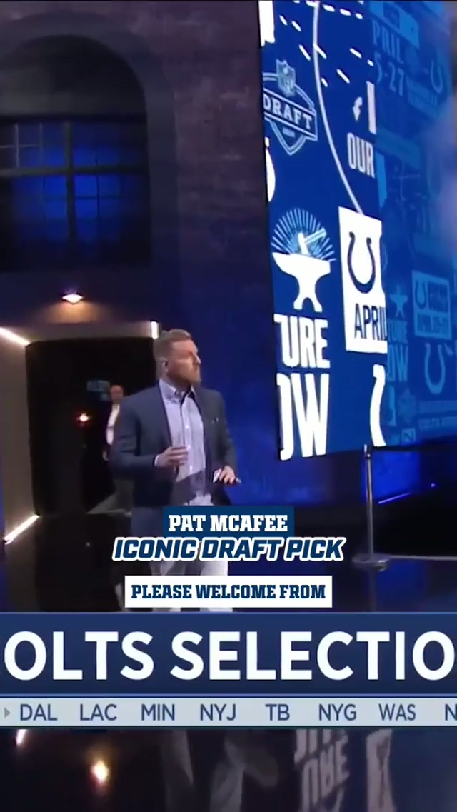 who’s ready for another @Pat McAfee Show Clips draft pick soon?! #colts #nfl #patmcafee #football 

📺: #NFLDraft April 23-25 on NFLN/ESPN/ABC