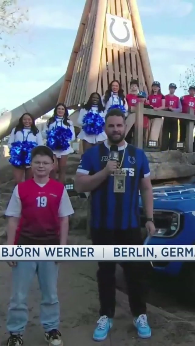 all the way from Berlin... pick no. 113! 🇩🇪 #colts #nfl #football #germany 

##NFLDraftApril 25 on NFLN/ESPN/ABC