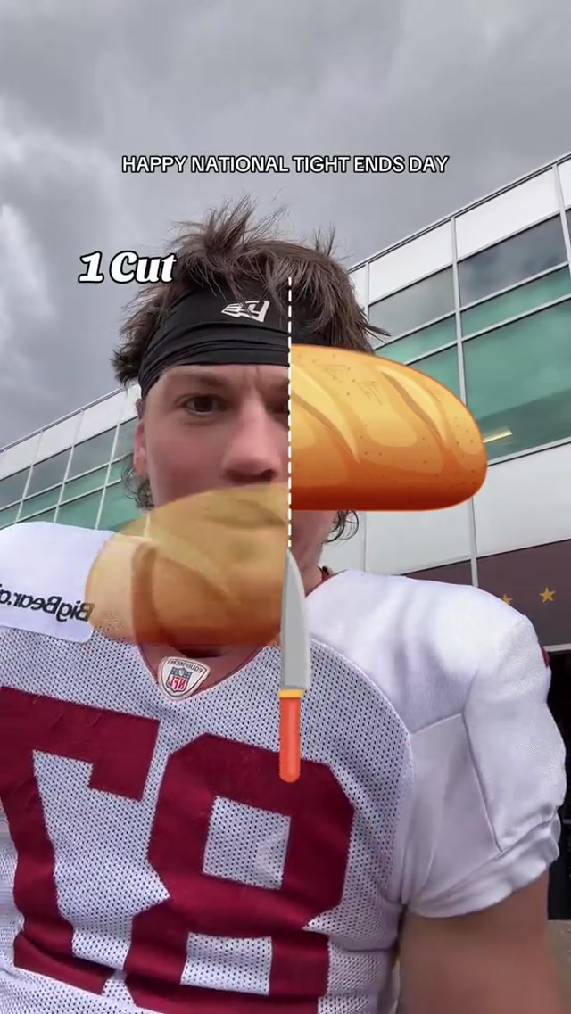John Bates, slicer of bread #nfl #tightend #funny