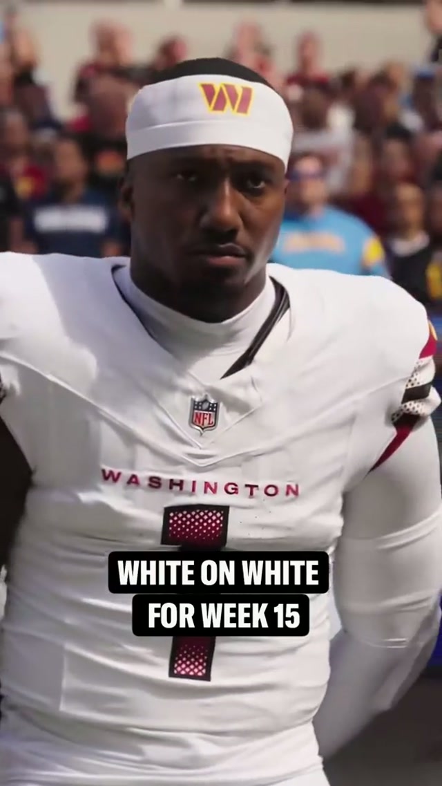 white on white this weekend ⚪️⚪️ #nfl #uniform #commanders #washingtondc 