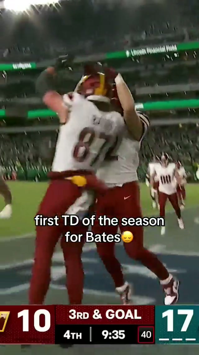 Best blocking TE in the league #commanders #football #nfl