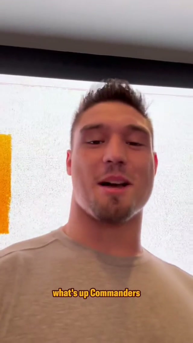 LEO 😁😁😁 #commanders #nfl #freeagency 