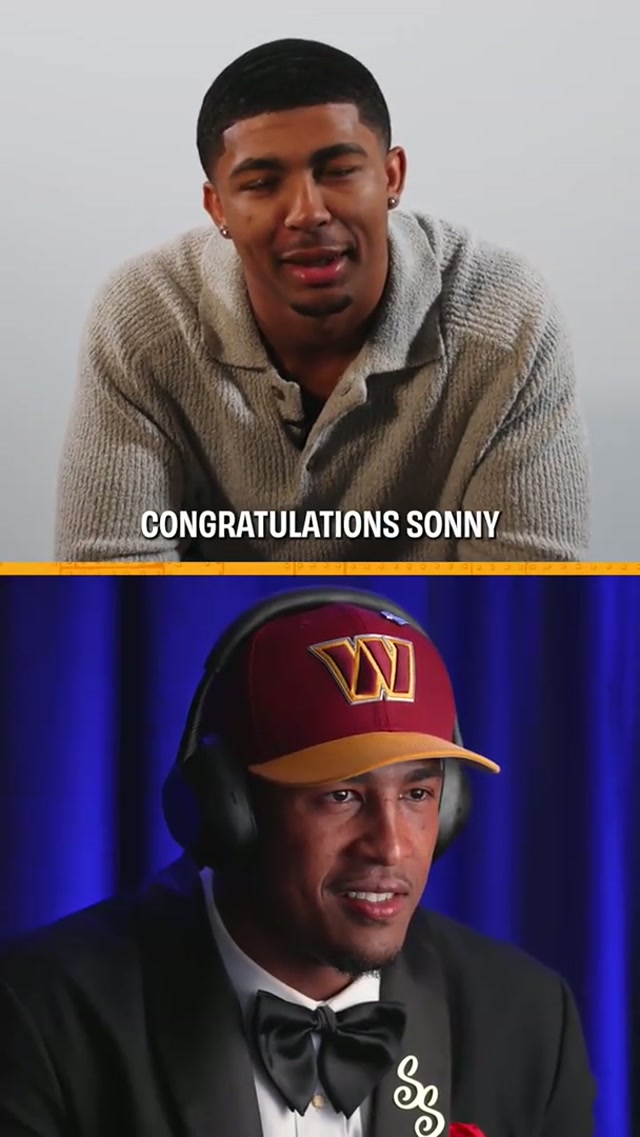 we're not crying... you are 😭  @sonnystyles_ #NFL #NFLDraft #football
