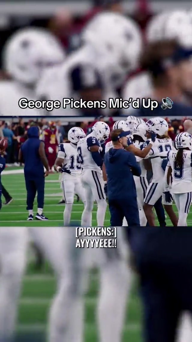 George Pickens micโd up is as good as expected ๐๏ธ #DallasCowboys #GeorgePickens #NFL #micdup #football