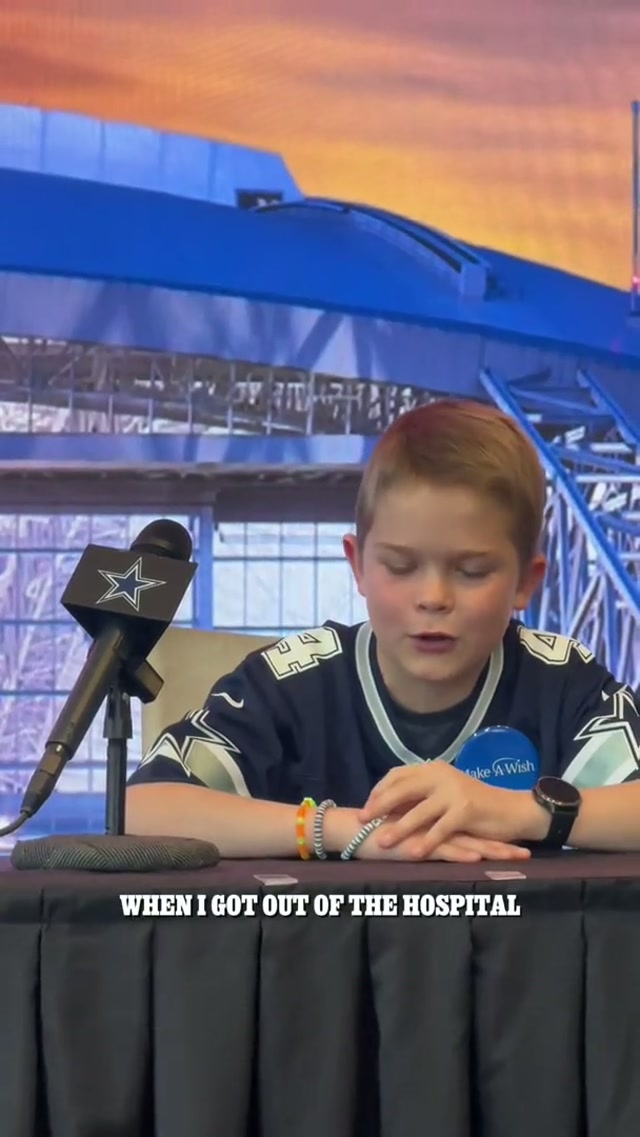 look at Dak man, so inspirational 🥹 #DallasCowboys #DakPrescott #MakeAWish #football #NFL 