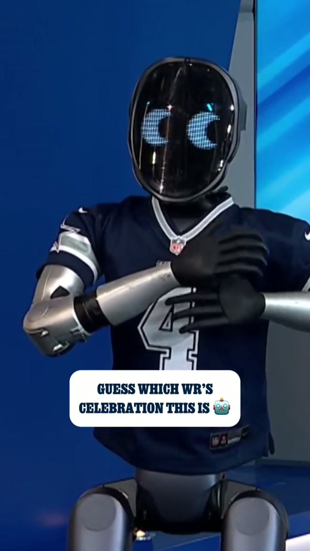 guess these electric celebrations 🤖 #DallasCowboys #NFL #robotics #robot #celebration 