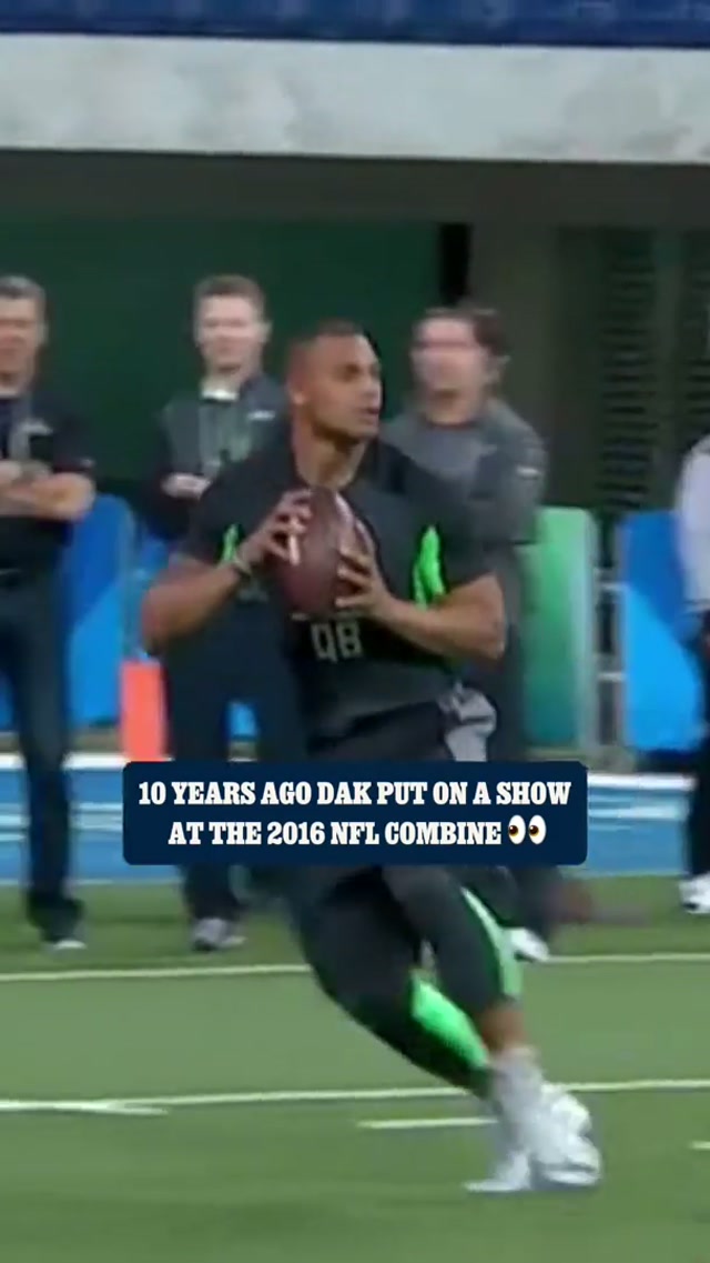 Dak on display 💪 #DallasCowboys #DakPrescott #NFL #NFLCombine #workout 