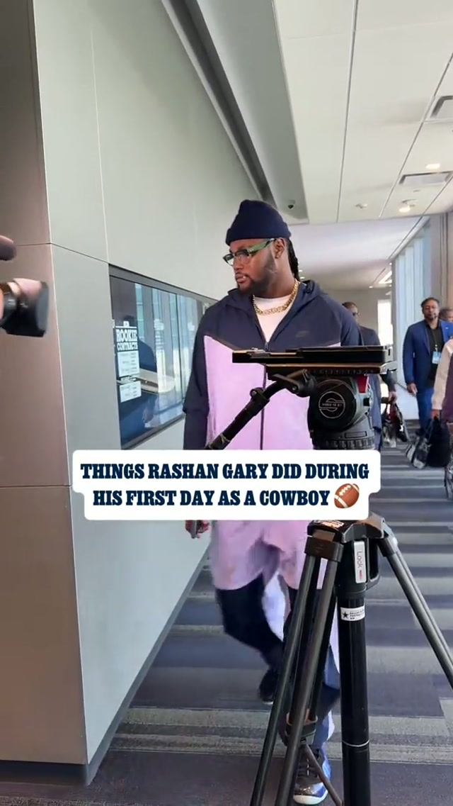 first day on the job 💼 #DallasCowboys #NFL #RashanGary #football #media 