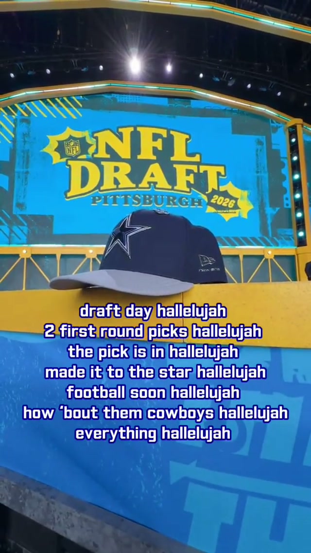 draft day hallelujah 

#dallascowboys #nfl #draft #hallelujah #justinbieber 