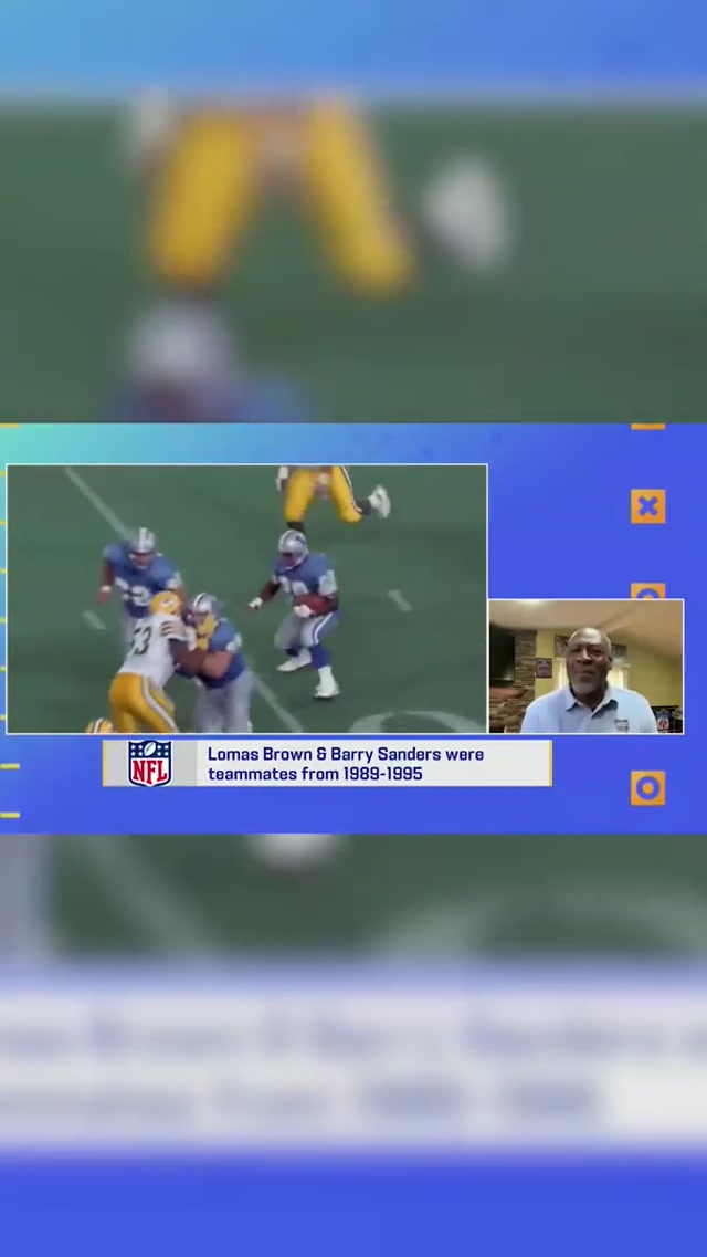 Lomas Brown said Barry Sanders took care of the big fellas 🤣 #DetroitLions #Football #nfl