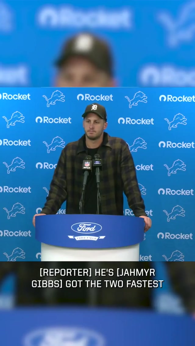 We know you’re fast too, JG #Lions #NFL #MNF