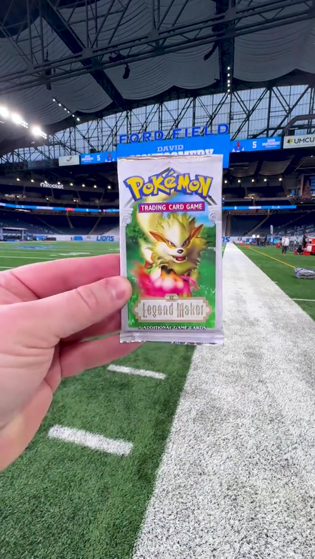 This is how Legends are Made. Pack courtesy of our friends at @CriticalHits #DetroitLions #pokemon #pokemontcg #pokemoncards 