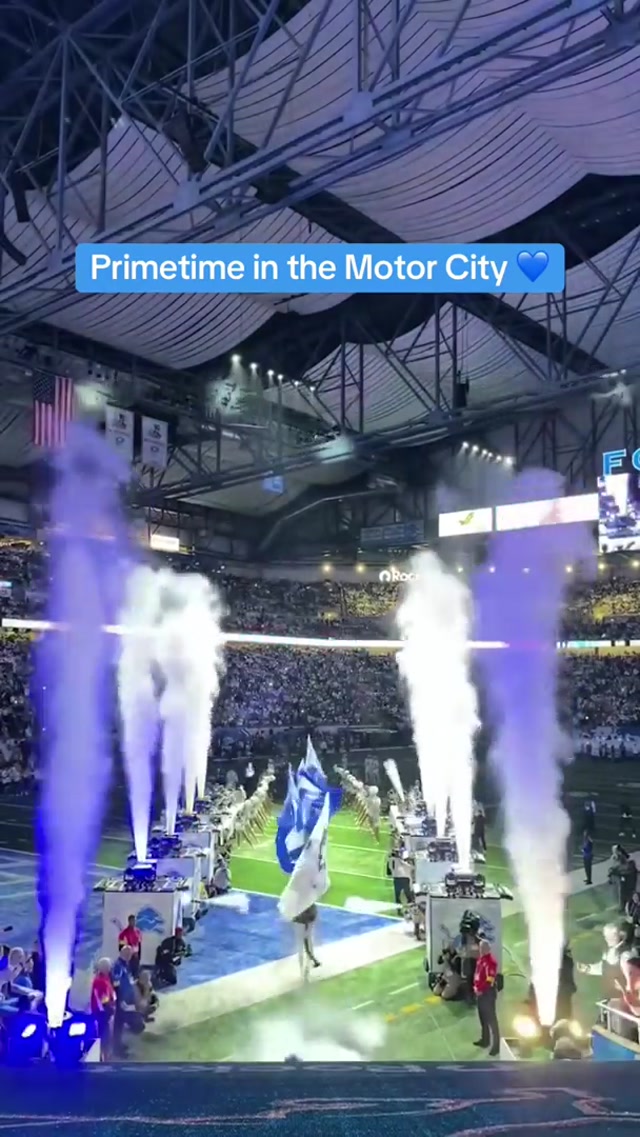 Primetime in Detroit 💙 #DetroitLions #nfl #Football 