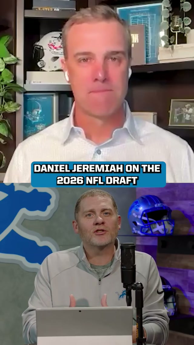 Daniel Jeremiah gives his thoughts on the 2026 NFL Draft. #DetroitLions #nfl #football #NFLDraft 