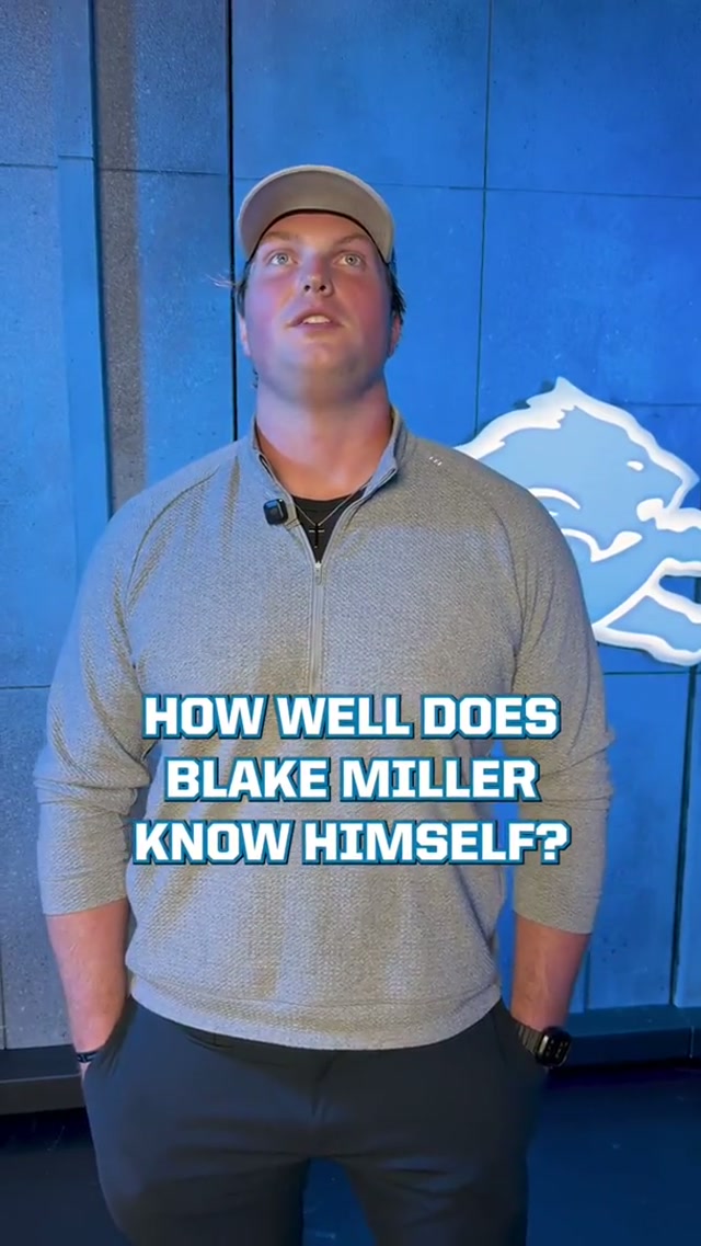 How well does Blake Miller know... Blake Miller? 🤔 #DetroitLions #nfl #football #NFLDraft 