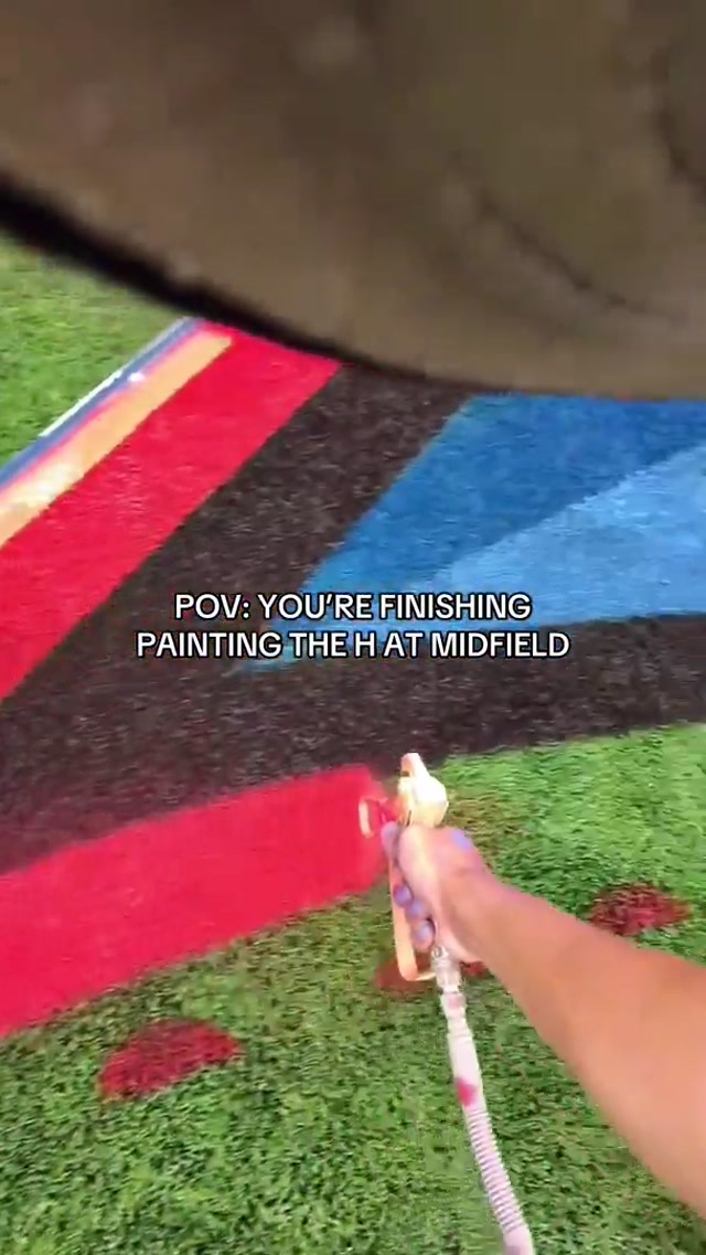 POV: You’re painting the Texans field for the Reppin’ H-Town game on Sunday 👀
#houstontexans #nfl #pov #painting #asmr