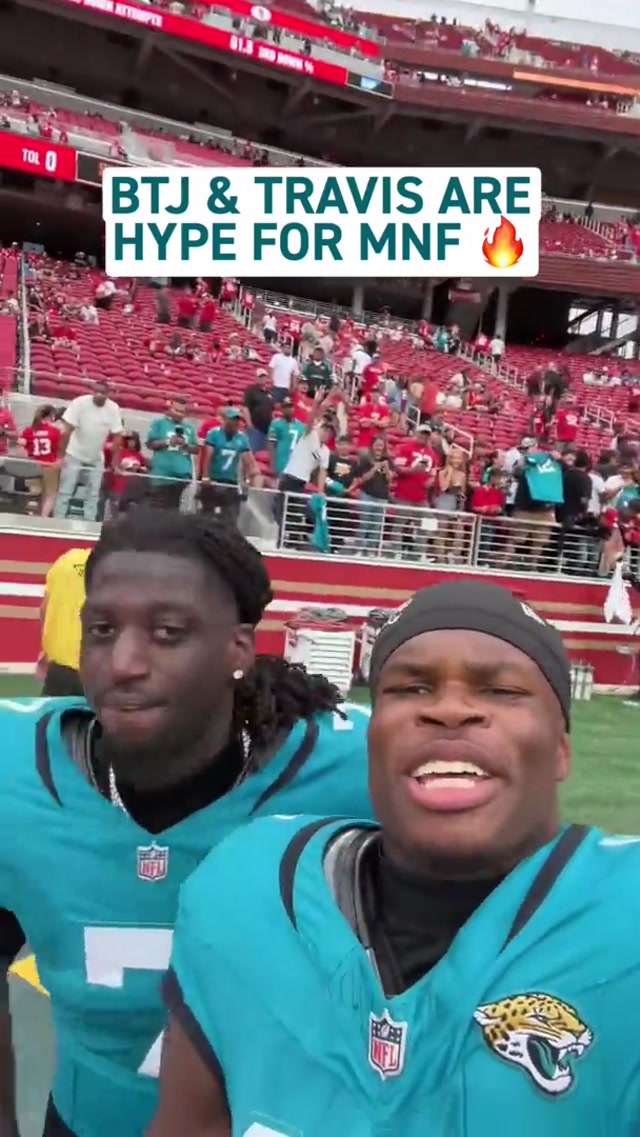 See YOU🫵 at The Bank!! #travishunter #brianthomasjr #mnf #nfl #jaguars 