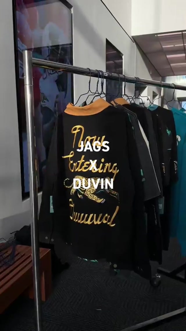 The boys got a sneak peek 👀 #duvin #jaguars #nfl #nflstyle @Duvin Design Co. 