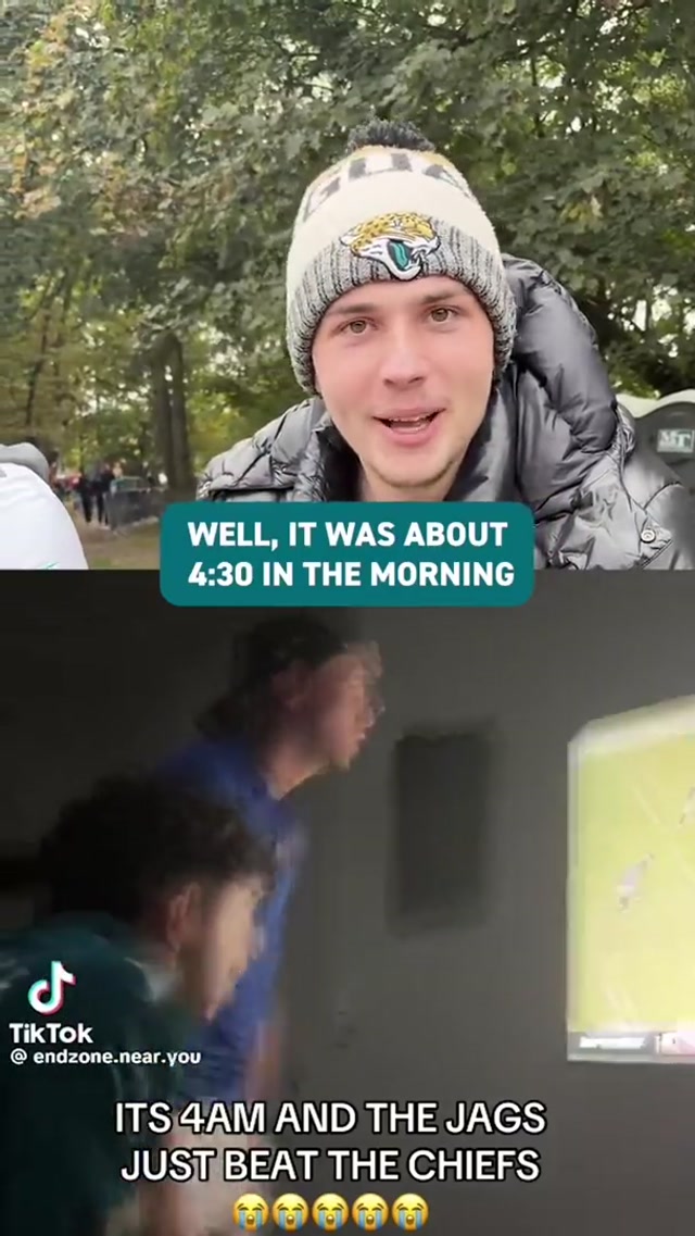 Blasting UH OH at 4 AM seems about right… 😂 #nfl #london #jacksonvillejaguars 