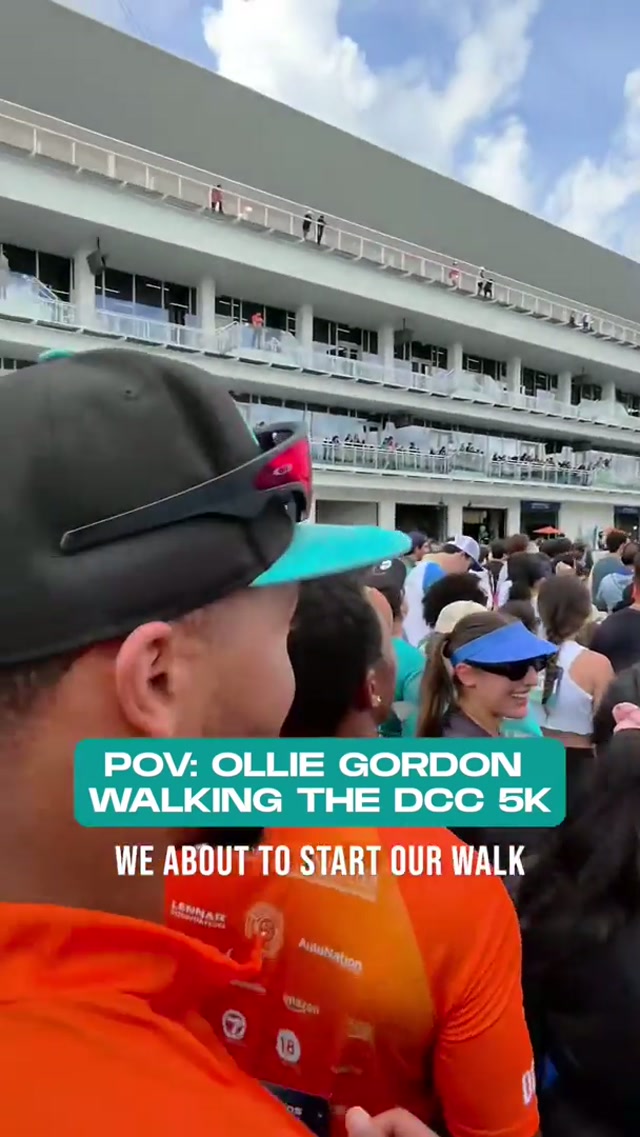 Dolphins Cancer Challenge through Ollie’s POV 👓 #nfl #miamidolphins #micdup #dcc 