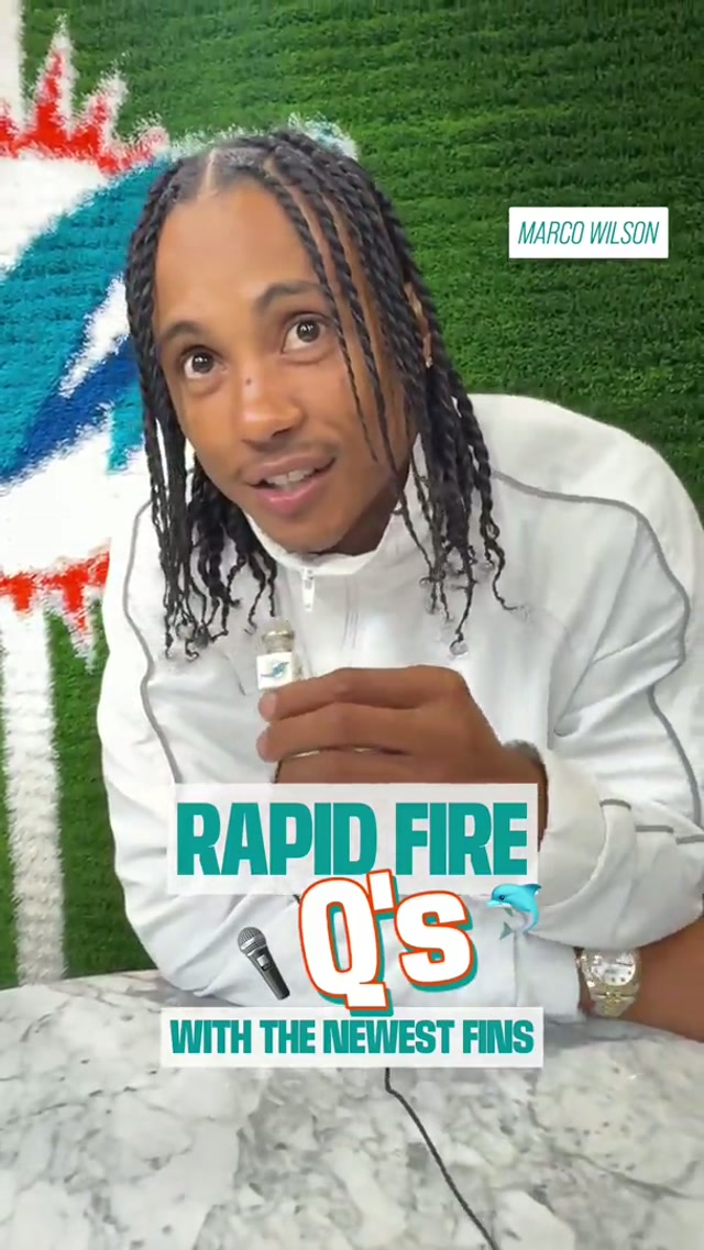 Quick Qs w/the newest Fins 💬

#nfl #minimic #rapidfire 