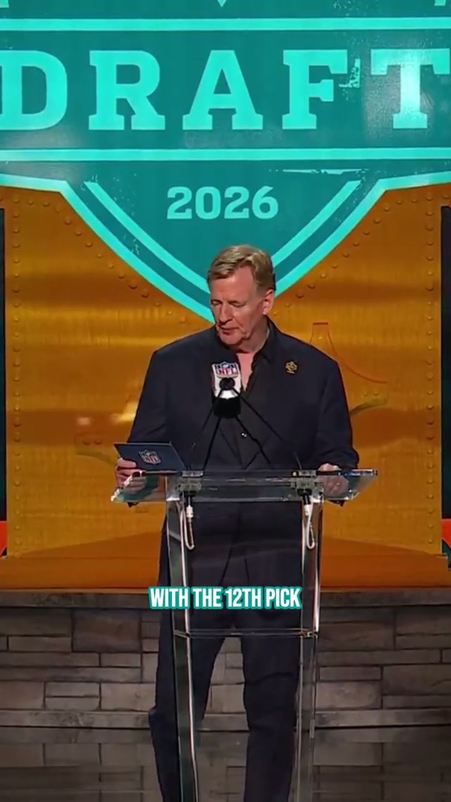 Big man out of Alabama 💪 #NFLDraft on NFLN/ABC/ESPN #PhinsUp #Alabama #Dolphins 
