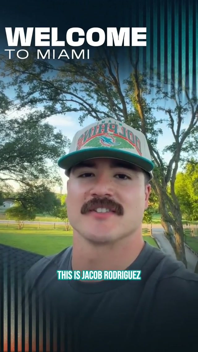 Jacob Rodriguez checkin' in! 🤳
#phinsup #nfldraft 