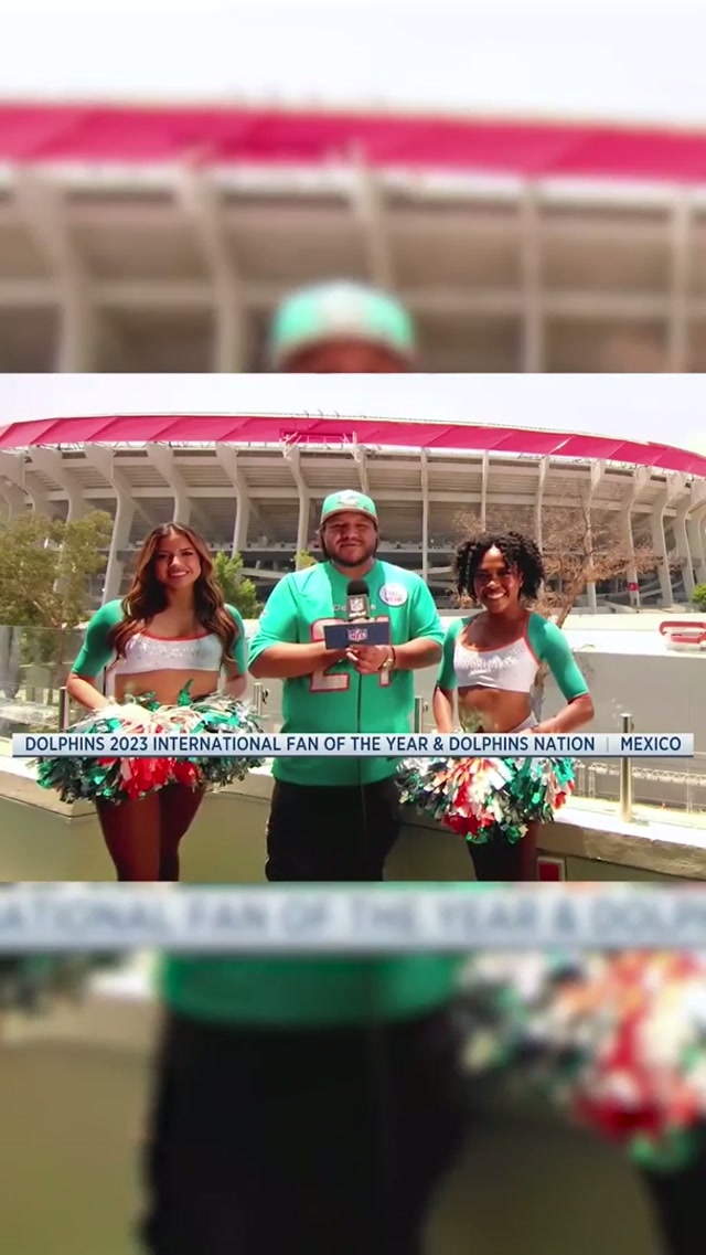 ¡En vivo desde CDMX! 🇲🇽

Our 2023 International Fan of the Year, Armando Basurto, announcing the 138th pick! 🐬 #phinsup 

📺 #NFLDraft on NFLN, ABC & ESPN