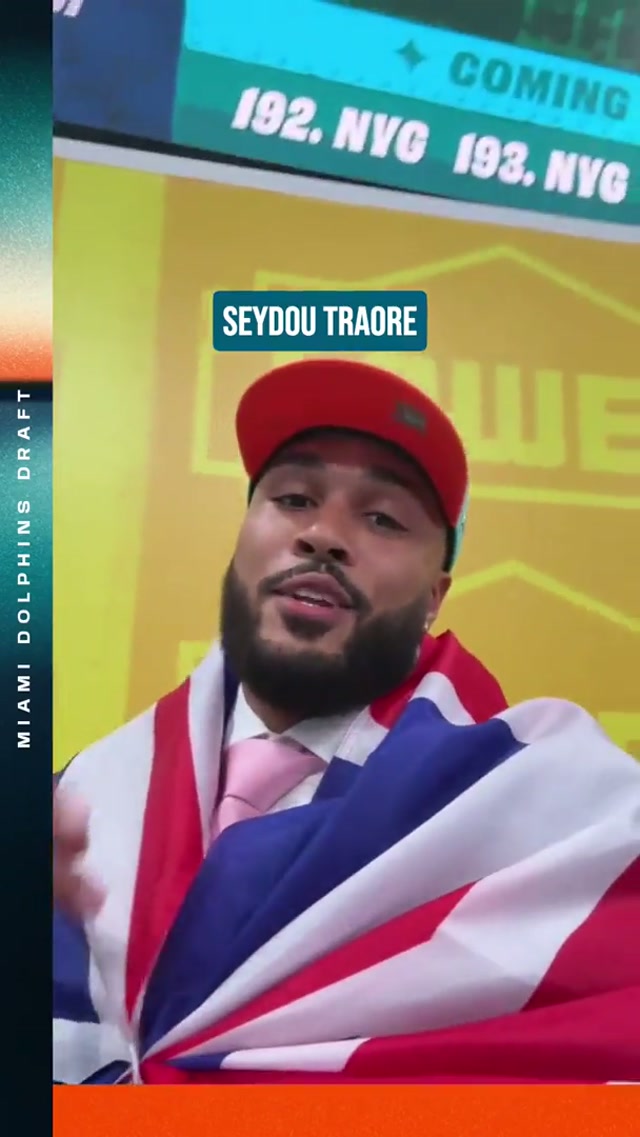 Let's get it, Ziko! 🐬🇬🇧
#nfldraft #phinsup 