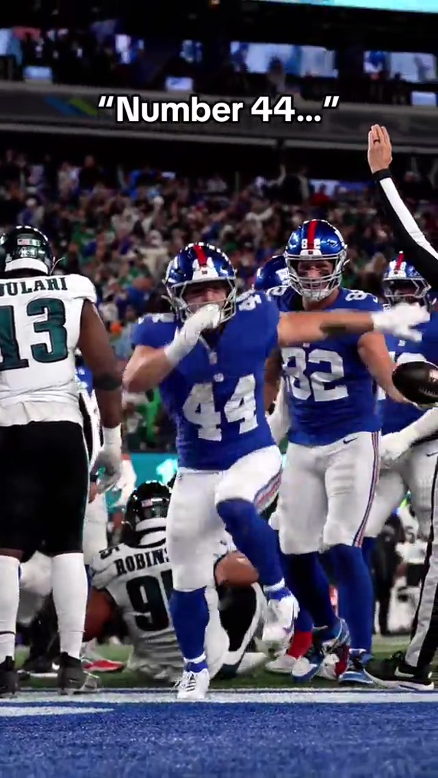 This sound was made for him 👹#camskattebo #giants #nfl #44thatsme 