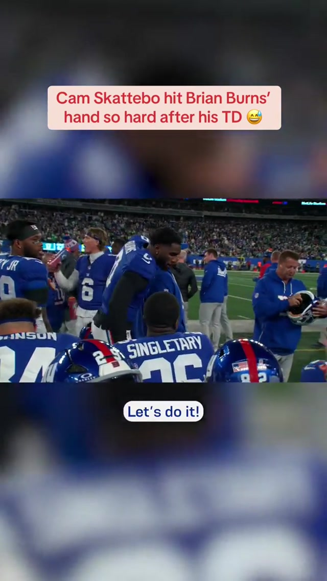 Bro did not hold back #nygiants #giants #brianburns #camskattebo 