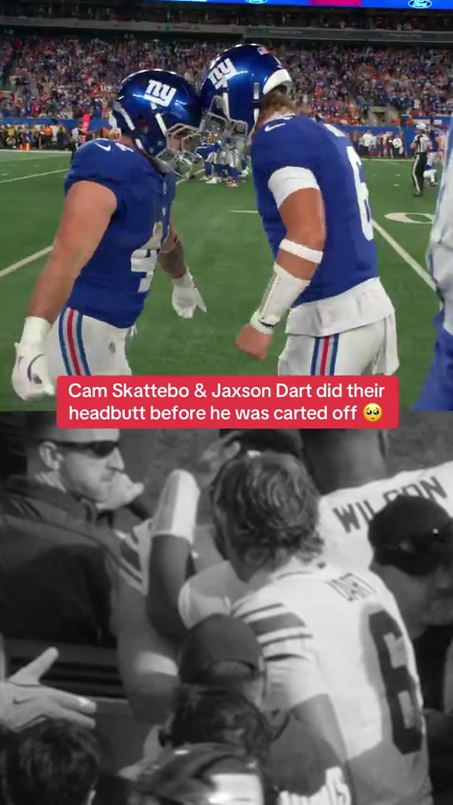 Brothers 🤞 #camskattebo #jaxsondart #nfl #giants