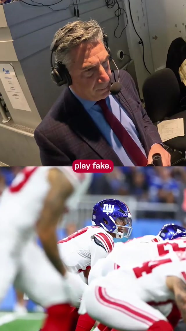 The radio call to the trick play is too good 🎙️ #nfl #nygiants #giants 