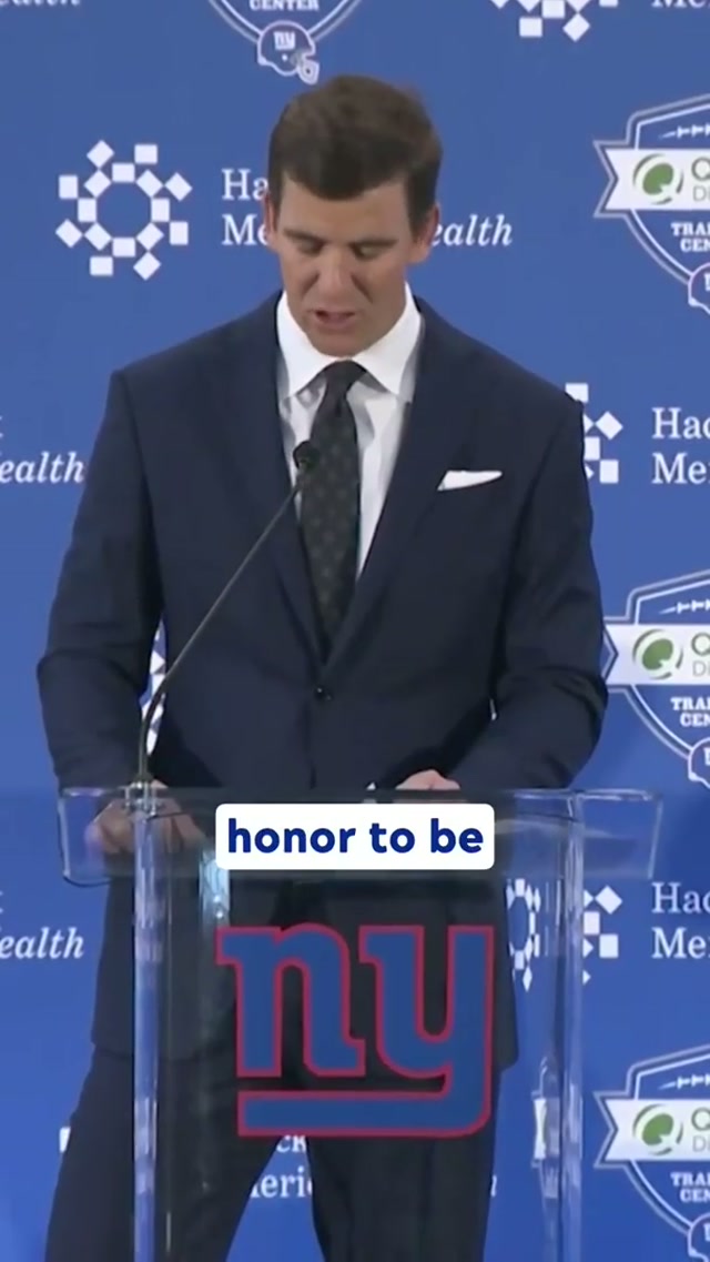 Six years ago today, Eli became "Only a Giant" #giants #elimanning #throwback #nfl #football