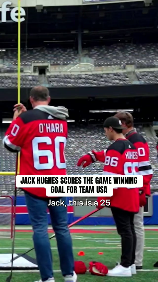He went out and did that 🔥🇺🇸 #giants #jackhughes #olympics #usahockey 