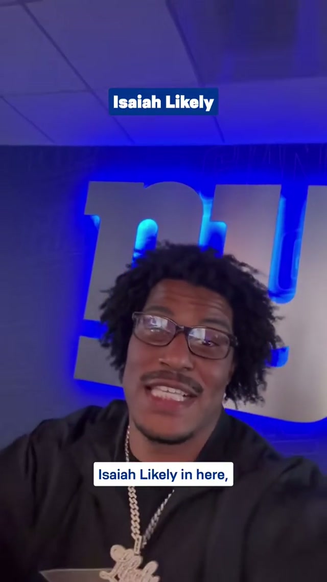 Ready to show the city love! ❤️ #giants #isaiahlikely #nfl #football 