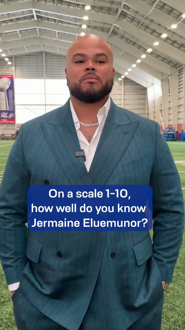 How well does Jermaine know Jermaine? 😅 #giants #nfl #newyorkgiants #jermaineeluemunor