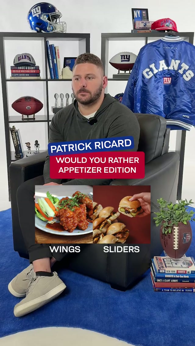 Wings stay undefeated 🍗 #giants #nfl #patricard #newyorkgiants #football