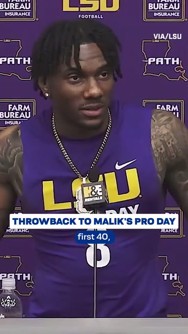 Don't play with Leek 🤫 #giants #maliknabers #nfl #newyorkgiants #lsu #proday