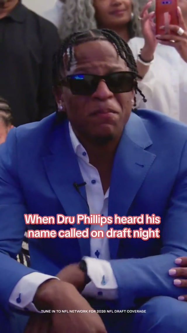Dru Phillips' reaction gets us every time 😭 #nfldraft #nygiants #giants #football #nfl