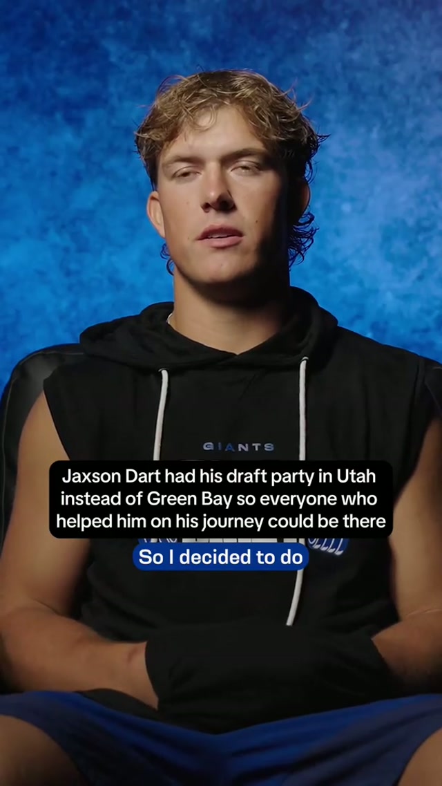 Jaxson relives his draft night with us 🥹 #giants #draft #jaxsondart #nfldraft #rookie