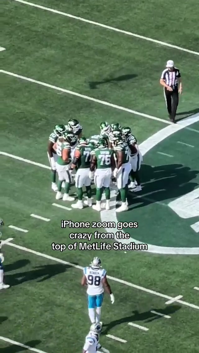 from the literal top 🤯 #nyjets #iphone #zoom #nfl